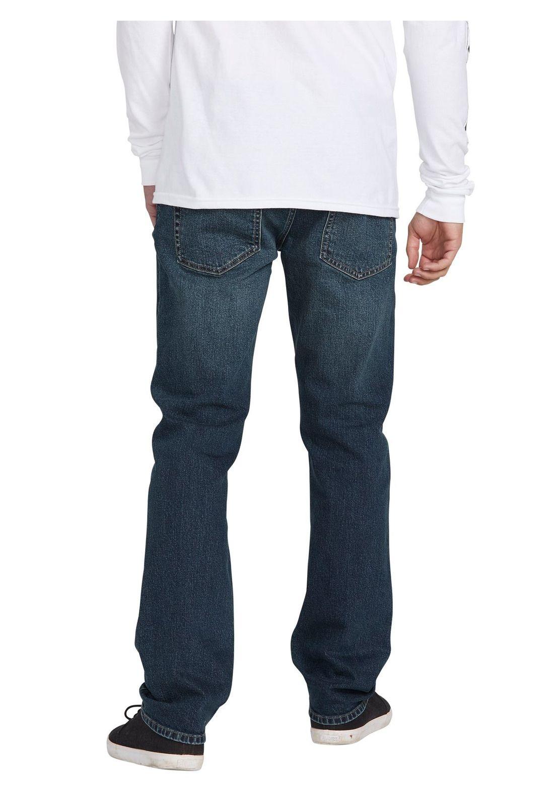 Jeans Regular Fit Azul Hombre 7N151-MI21 Volcom-1