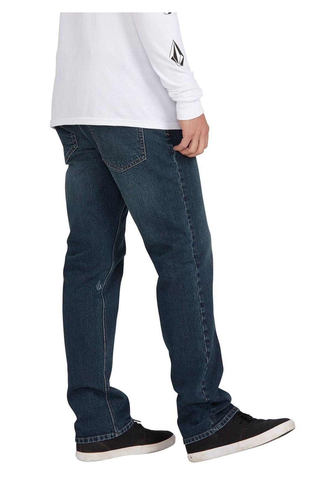 Jeans Regular Fit Azul Hombre 7N151-MI21 Volcom-2