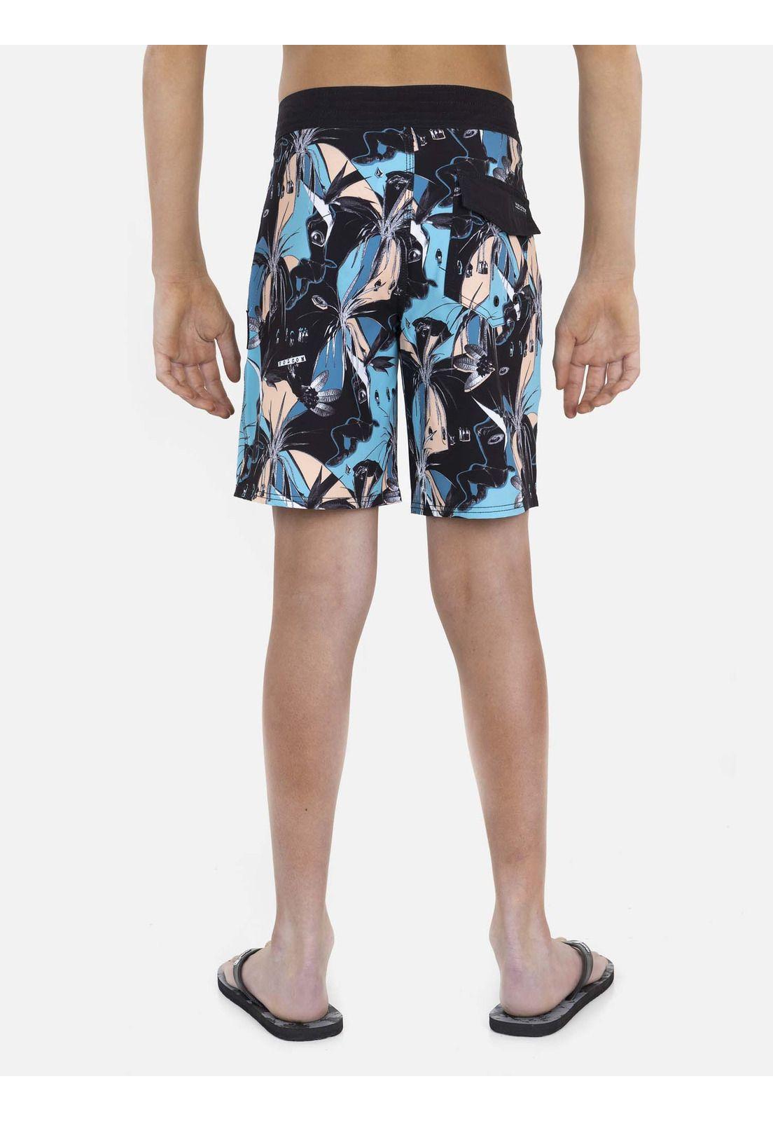 Traje de Baño STONE PLUS TRUNKS Juvenil Multicolor Volcom-1