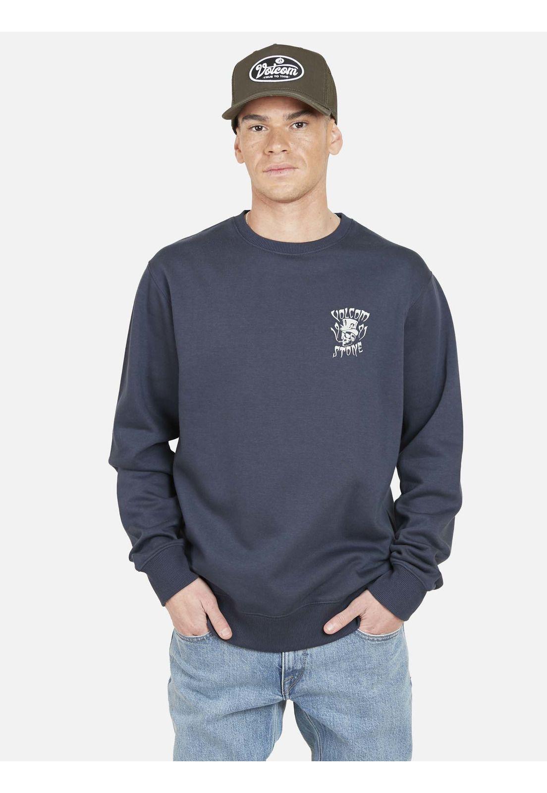 Poleron STONED 2 DABONE CREW Hombre Azul Volcom-0