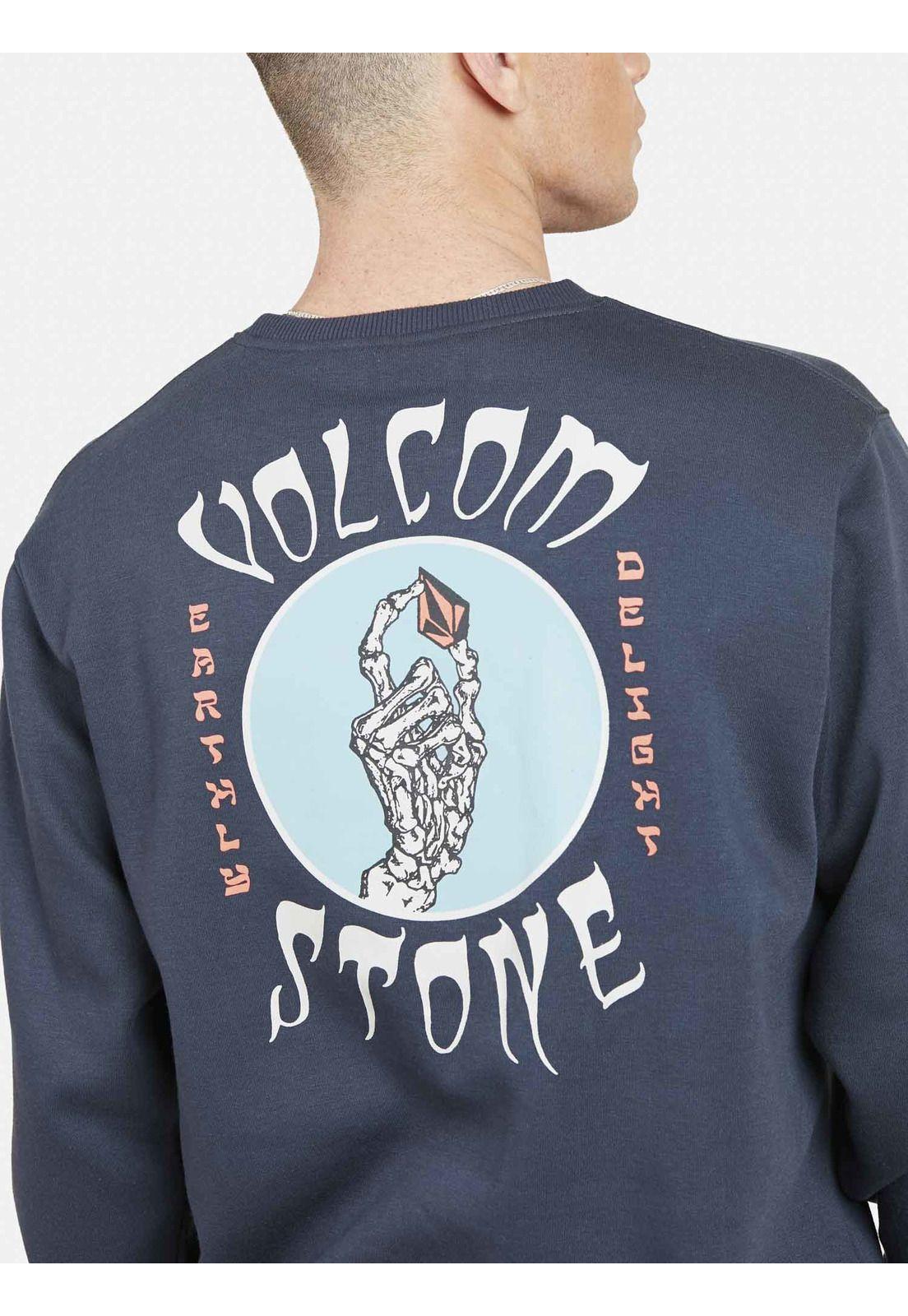 Poleron STONED 2 DABONE CREW Hombre Azul Volcom-3