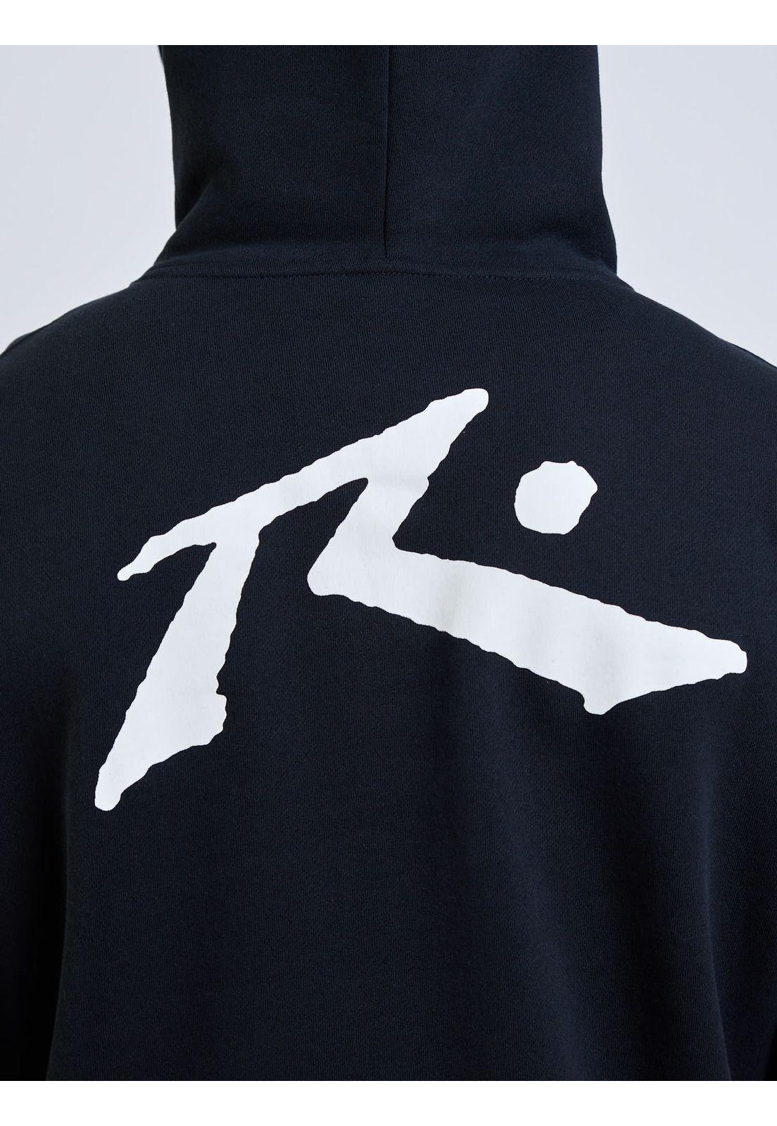 Poleron Canguro R Logo Hoodie Negro Hombre Rusty-3