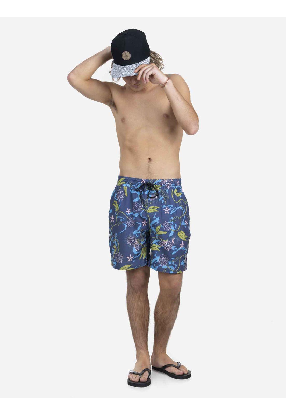 T. Baño Corto Hombre 7T279-MV22 Azul Volcom-3