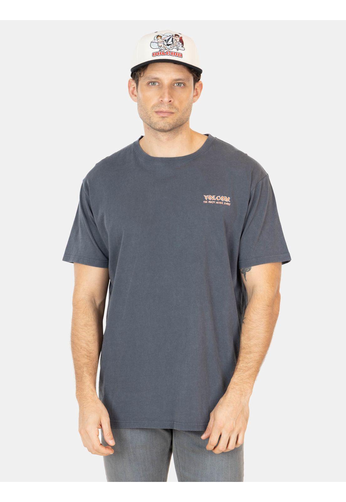 Polera MC Party Never Gris Hombre Volcom-0