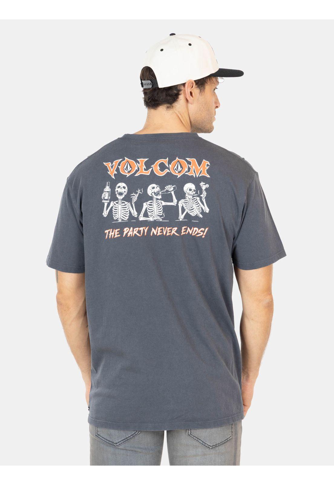 Polera MC Party Never Gris Hombre Volcom-1