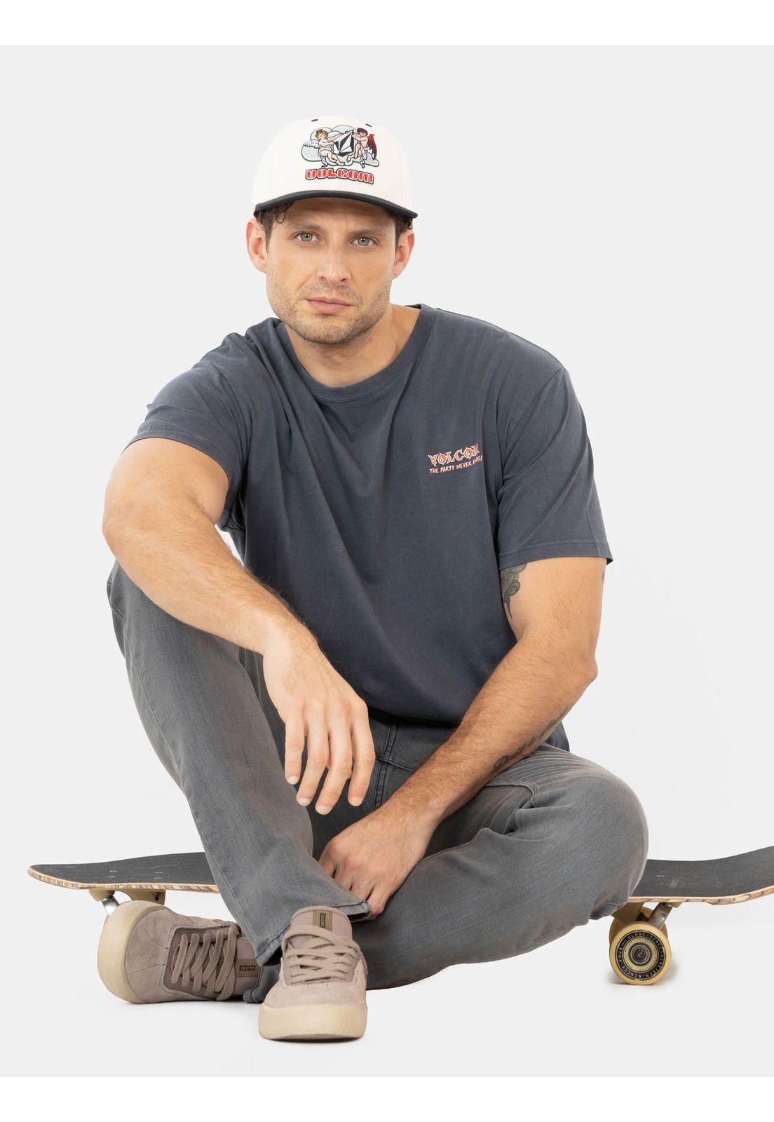 Polera MC Party Never Gris Hombre Volcom-3