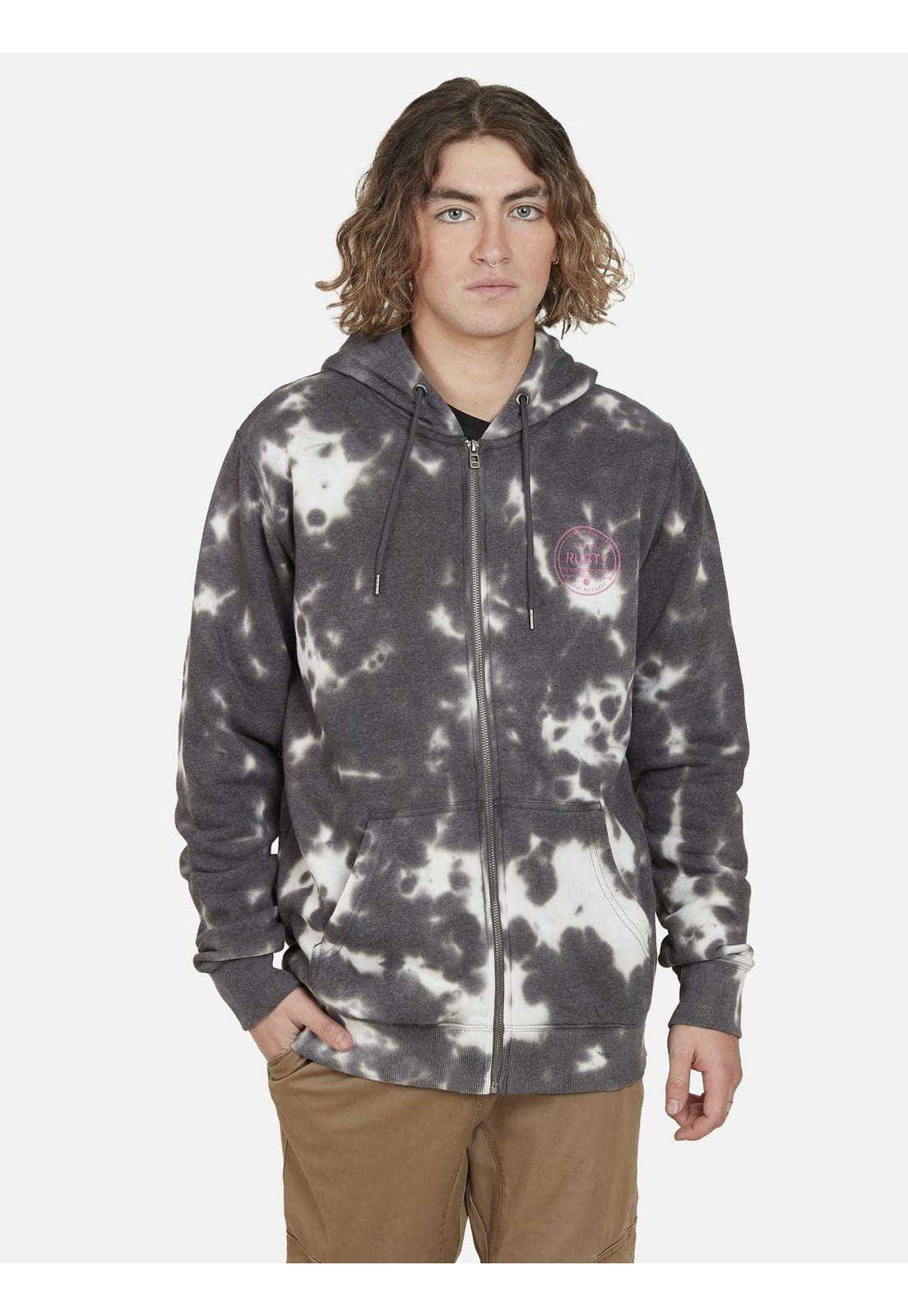 Poleron Fullzipper 7O517 Hombre Multicolor Rusty-0