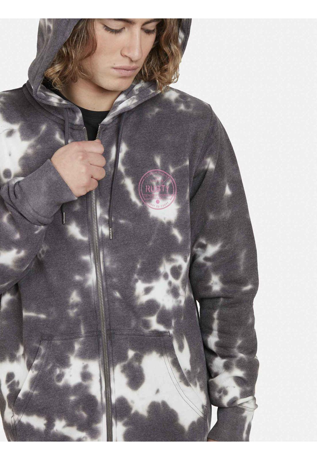 Poleron Fullzipper 7O517 Hombre Multicolor Rusty-3