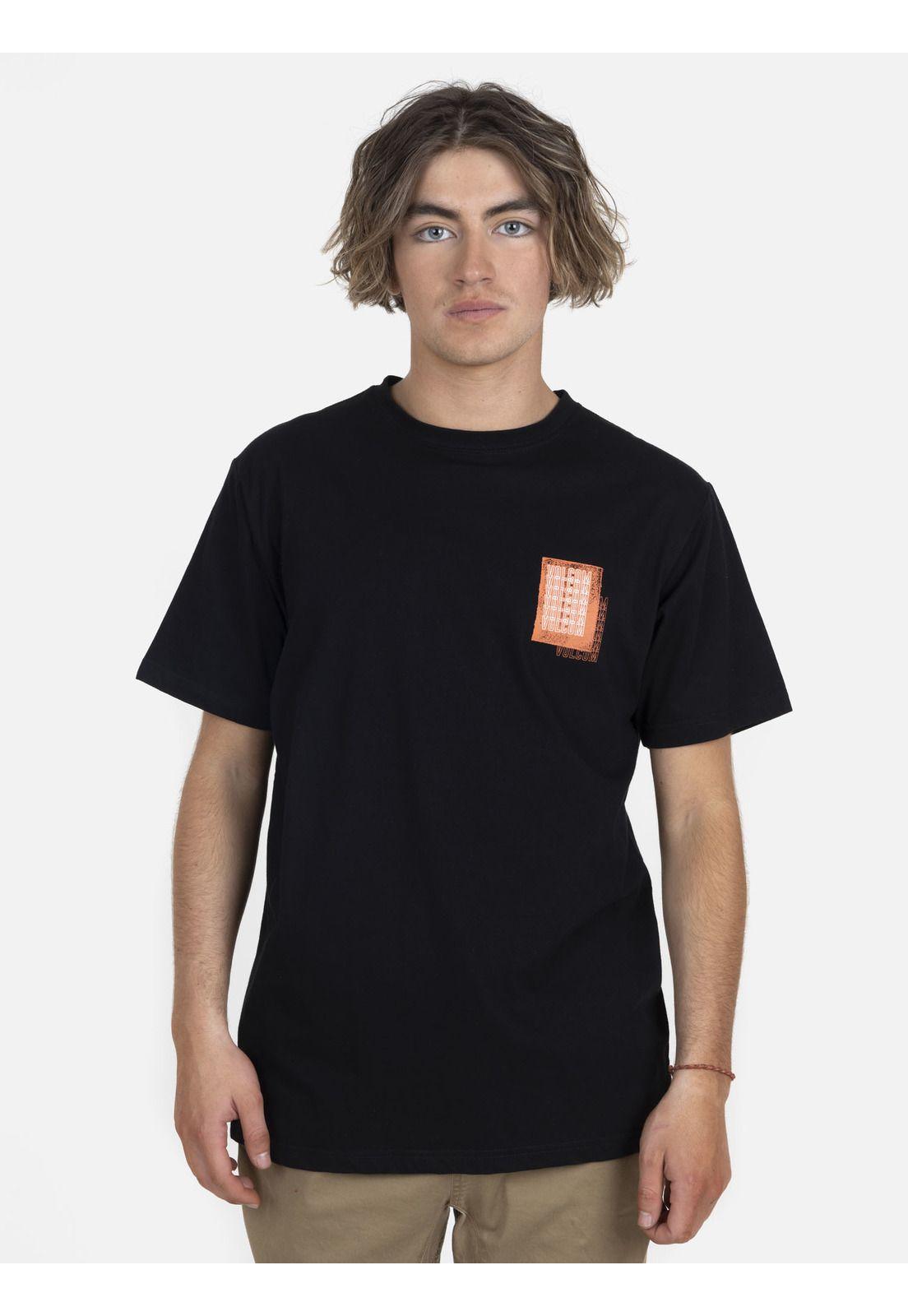 Polera M/C Básica Hombre 7P102-MV22 Negro Volcom-0