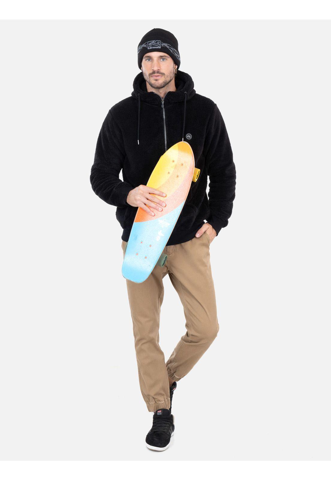 Poleron Freefall Negro Hombre Rusty-3