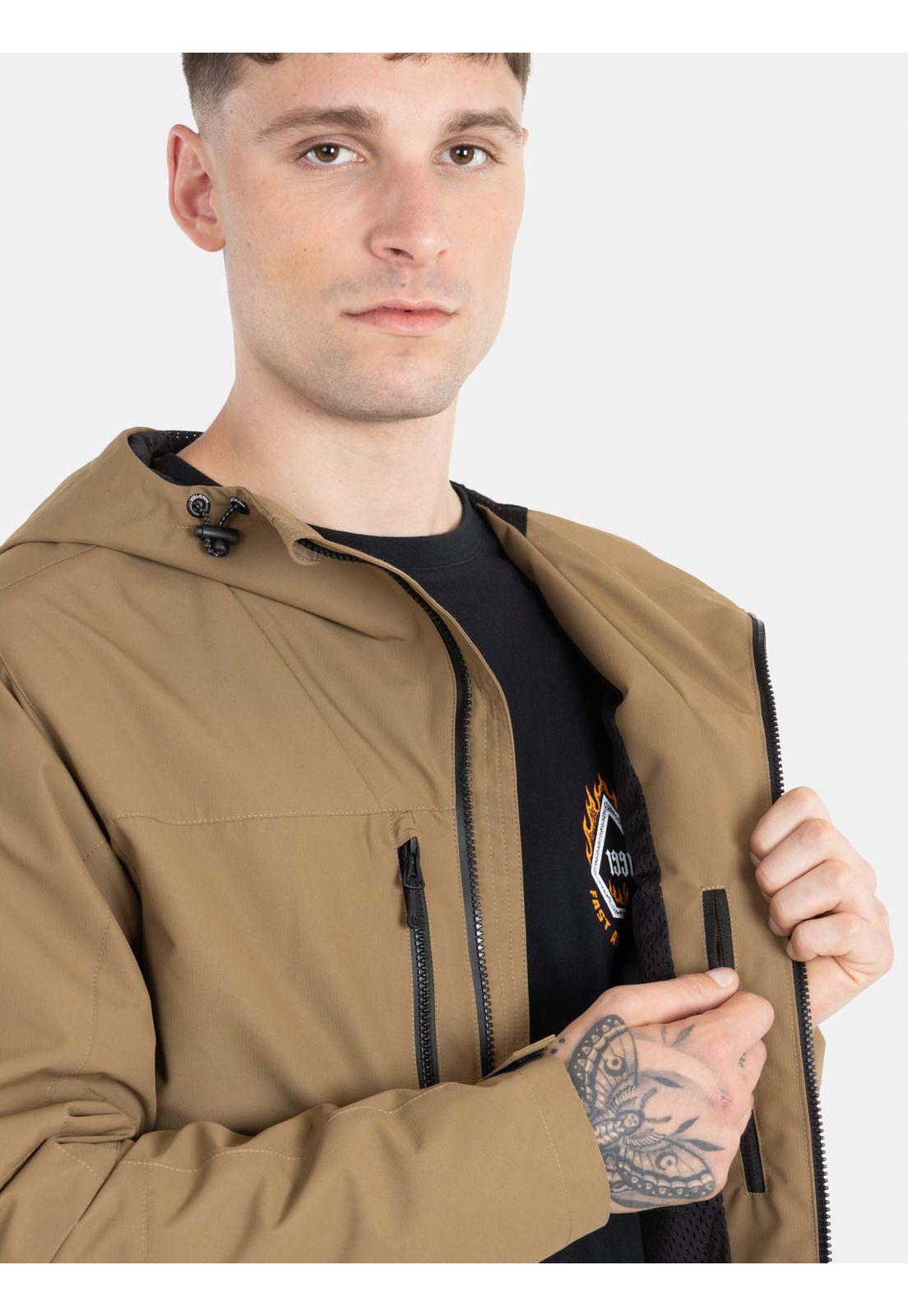 Cortaviento Windbreaker Canesu Café Hombre Volcom-2