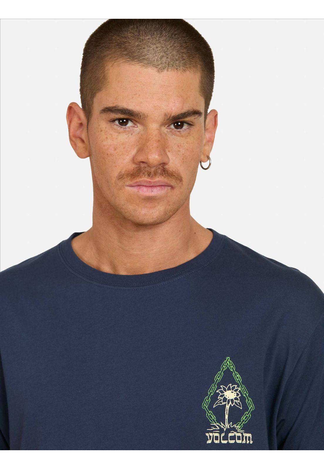 Polera MC Perseverance Azul Hombre Volcom-2