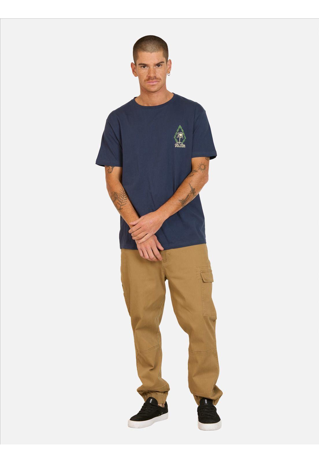 Polera MC Perseverance Azul Hombre Volcom-3