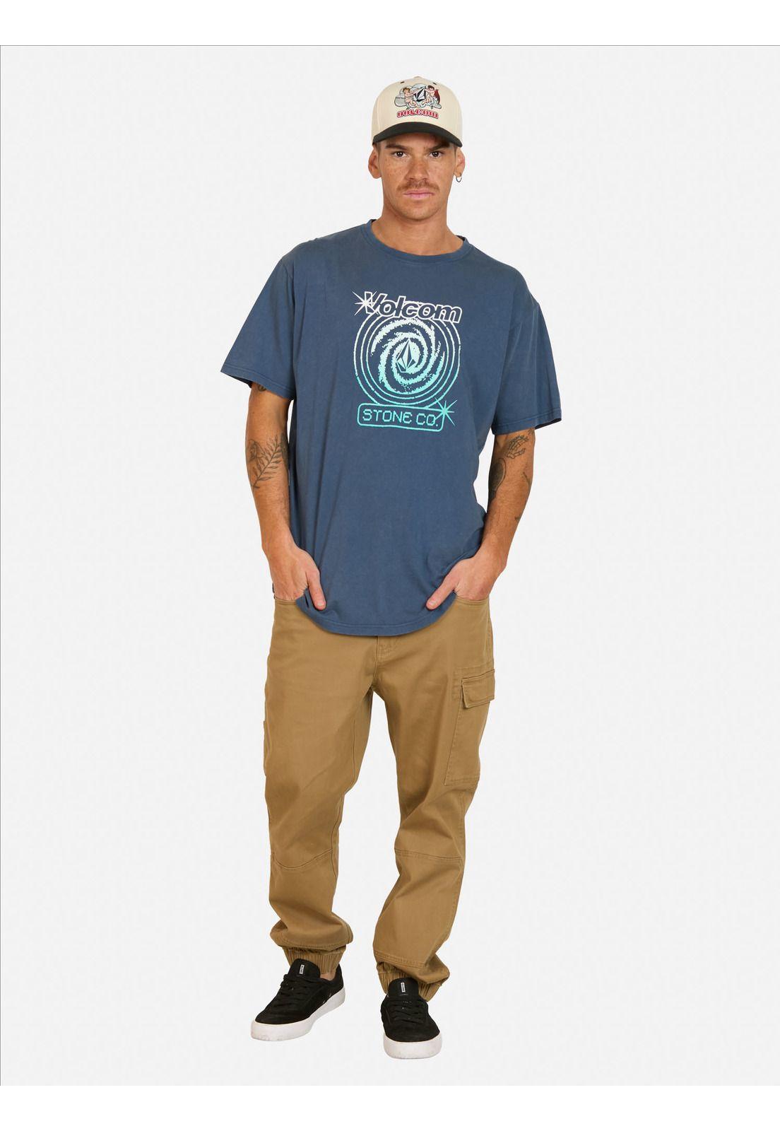 Polera MC Deep Trance Azul Hombre Volcom-3