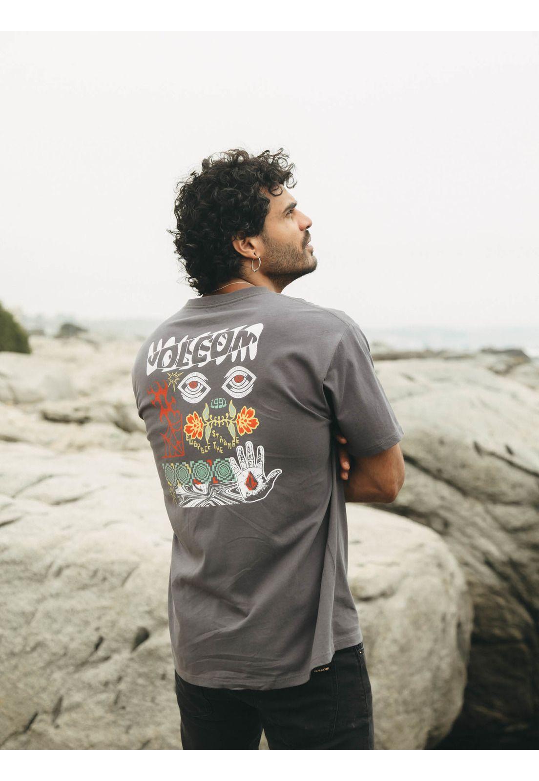 Polera MC Brain Storm Gris Hombre Volcom-2