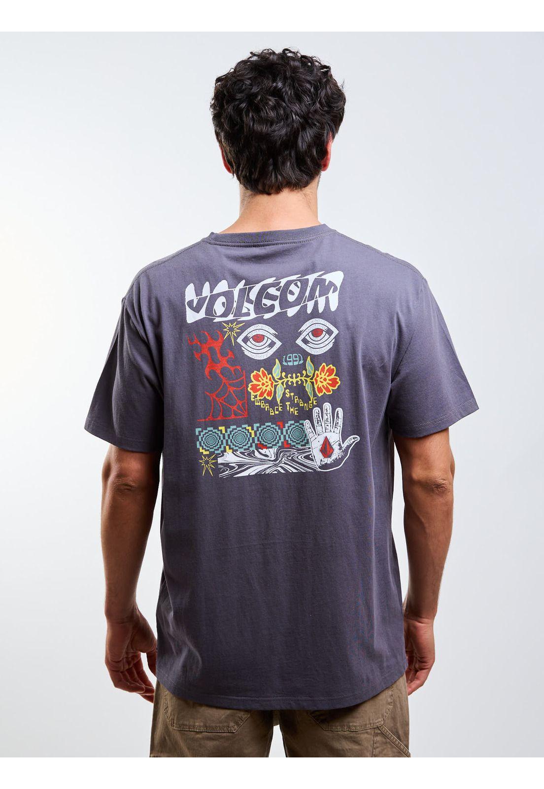 Polera MC Brain Storm Gris Hombre Volcom-4