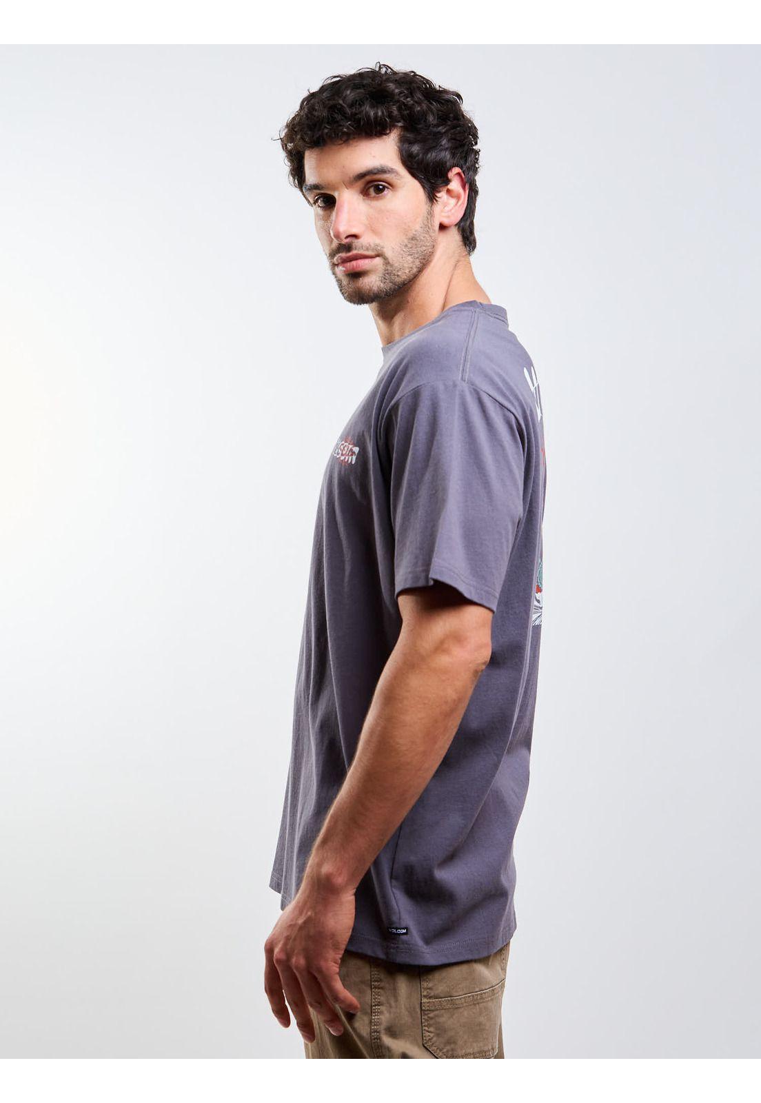 Polera MC Brain Storm Gris Hombre Volcom-5