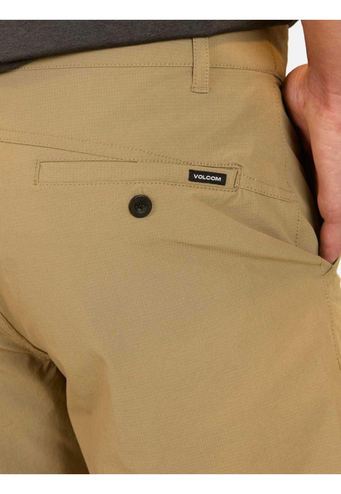 Bermuda Volcom Hybrid Ripstop Khaki Hombre Volcom-2
