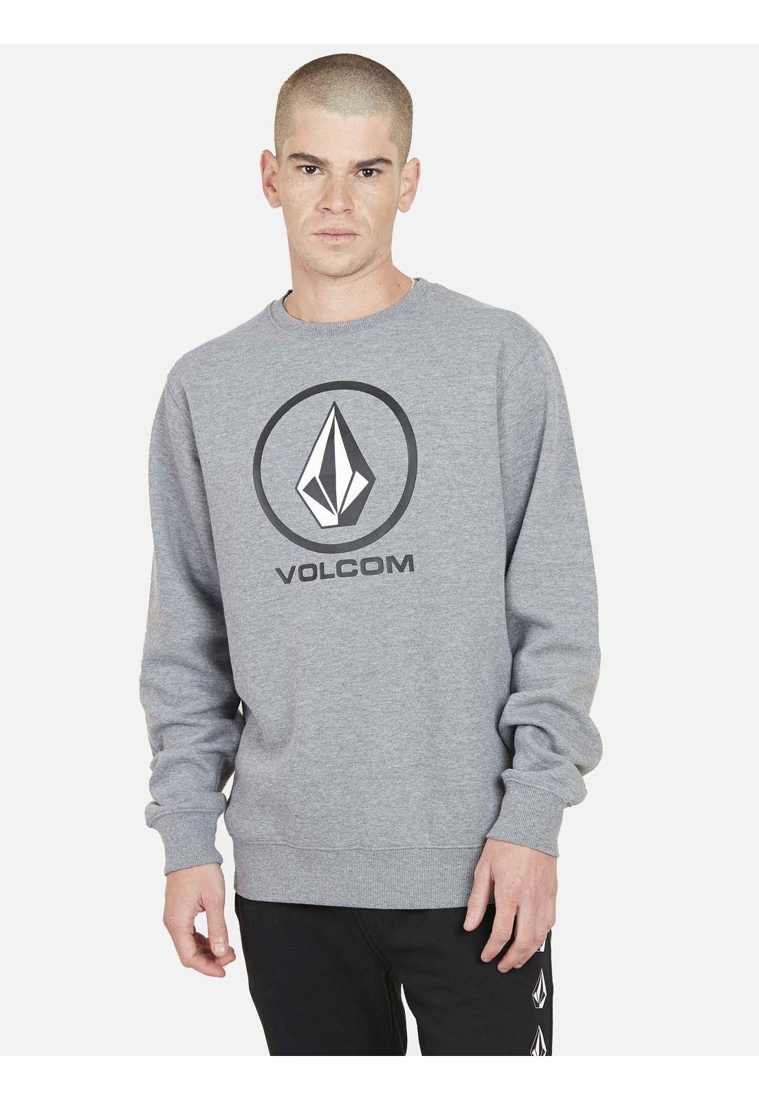 Poleron STONE CREW Hombre Gris Volcom-0