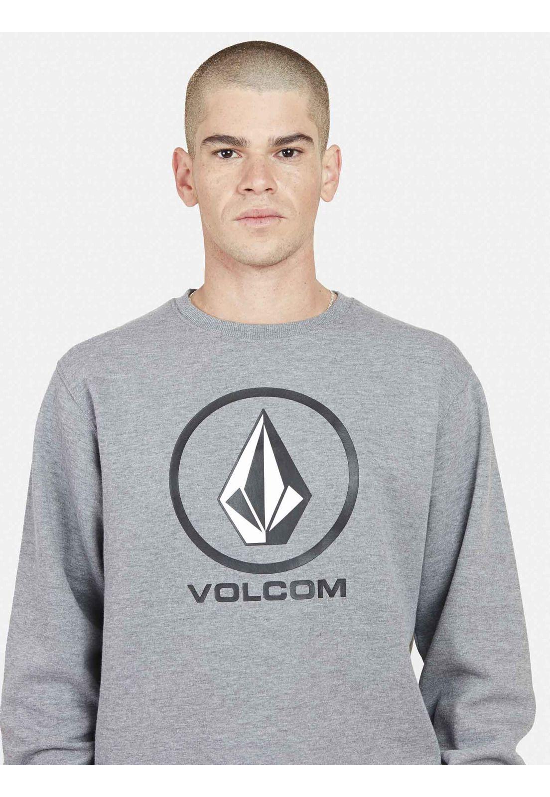 Poleron STONE CREW Hombre Gris Volcom-3