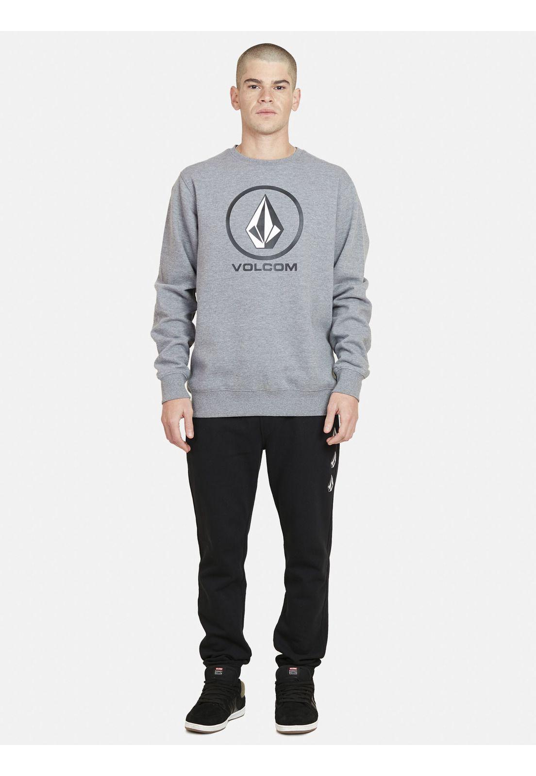 Poleron STONE CREW Hombre Gris Volcom-4