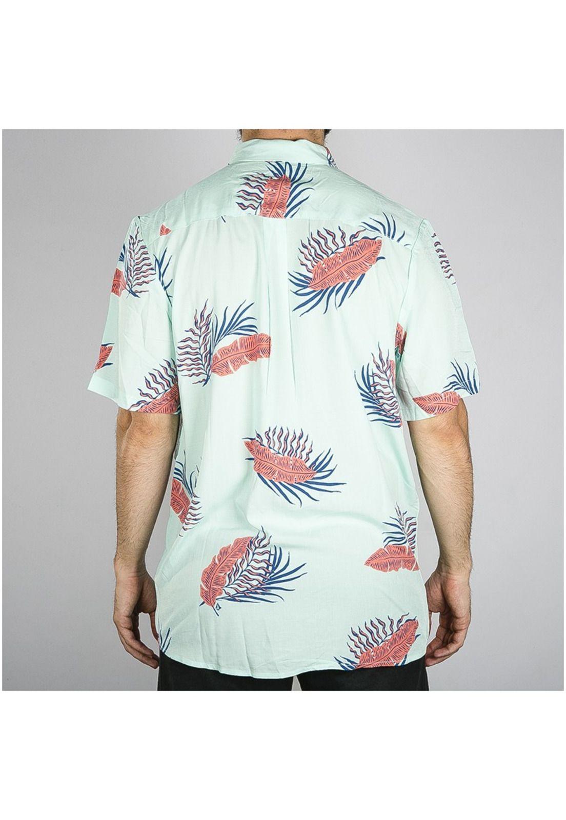 Camisa M/C Hombre 7C130-MV21 Celeste Volcom-1