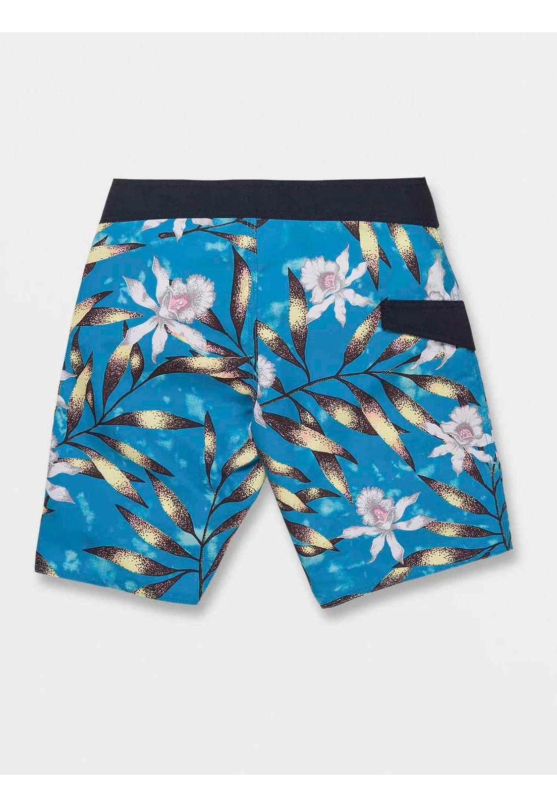 Traje de Baño TROPICAL HIDEOUT MOD Juvenil Azul Volcom-1