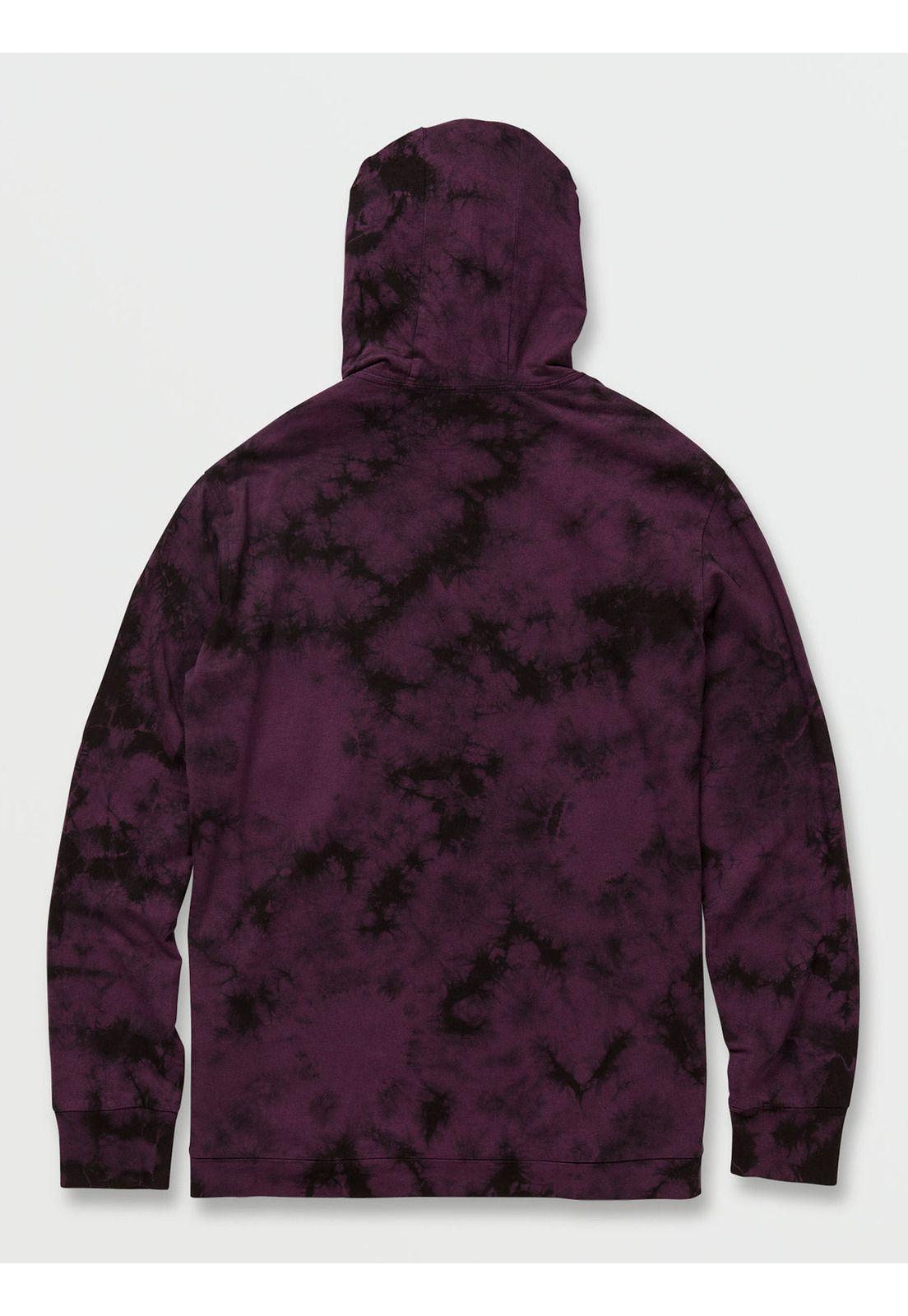 Poleron STONEDYE HOOD LS Hombre Morado Volcom-1