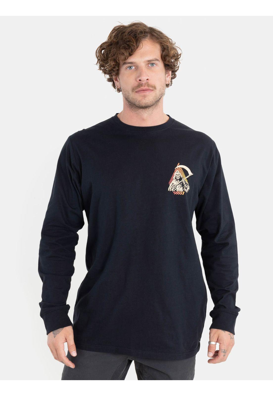 Polera Reaps Ls Tee Negro Hombre Volcom-0