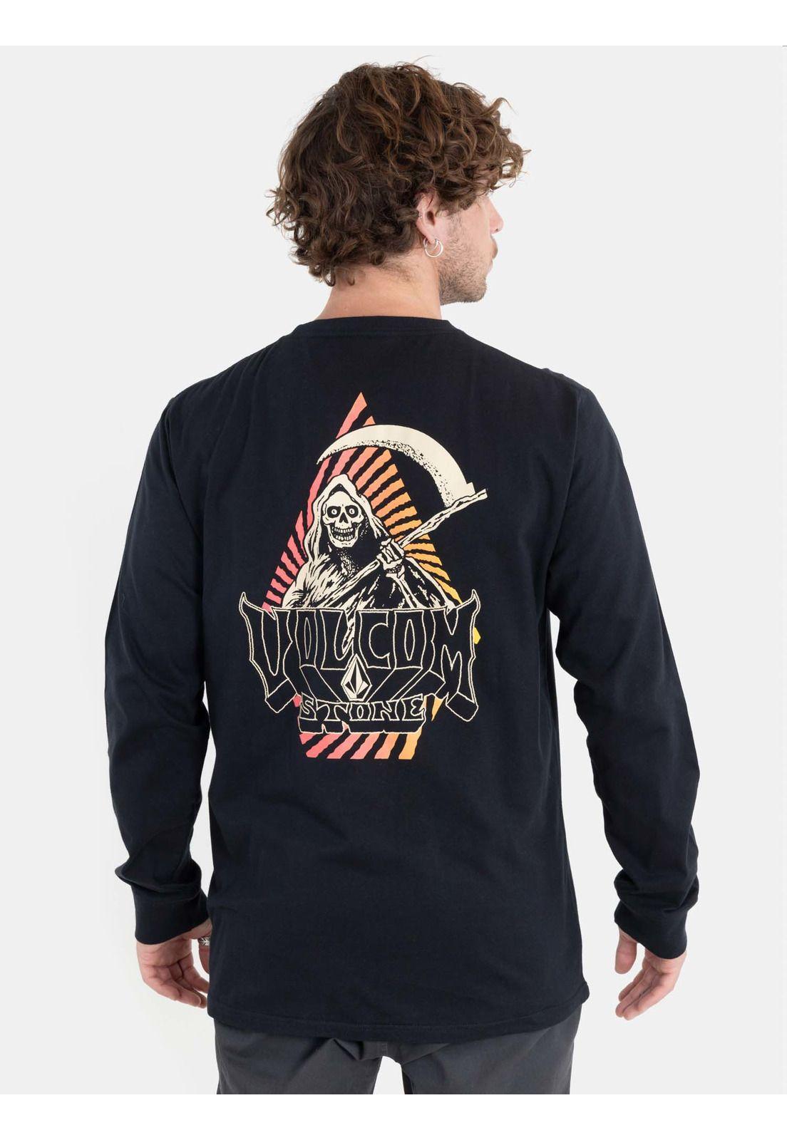 Polera Reaps Ls Tee Negro Hombre Volcom-1