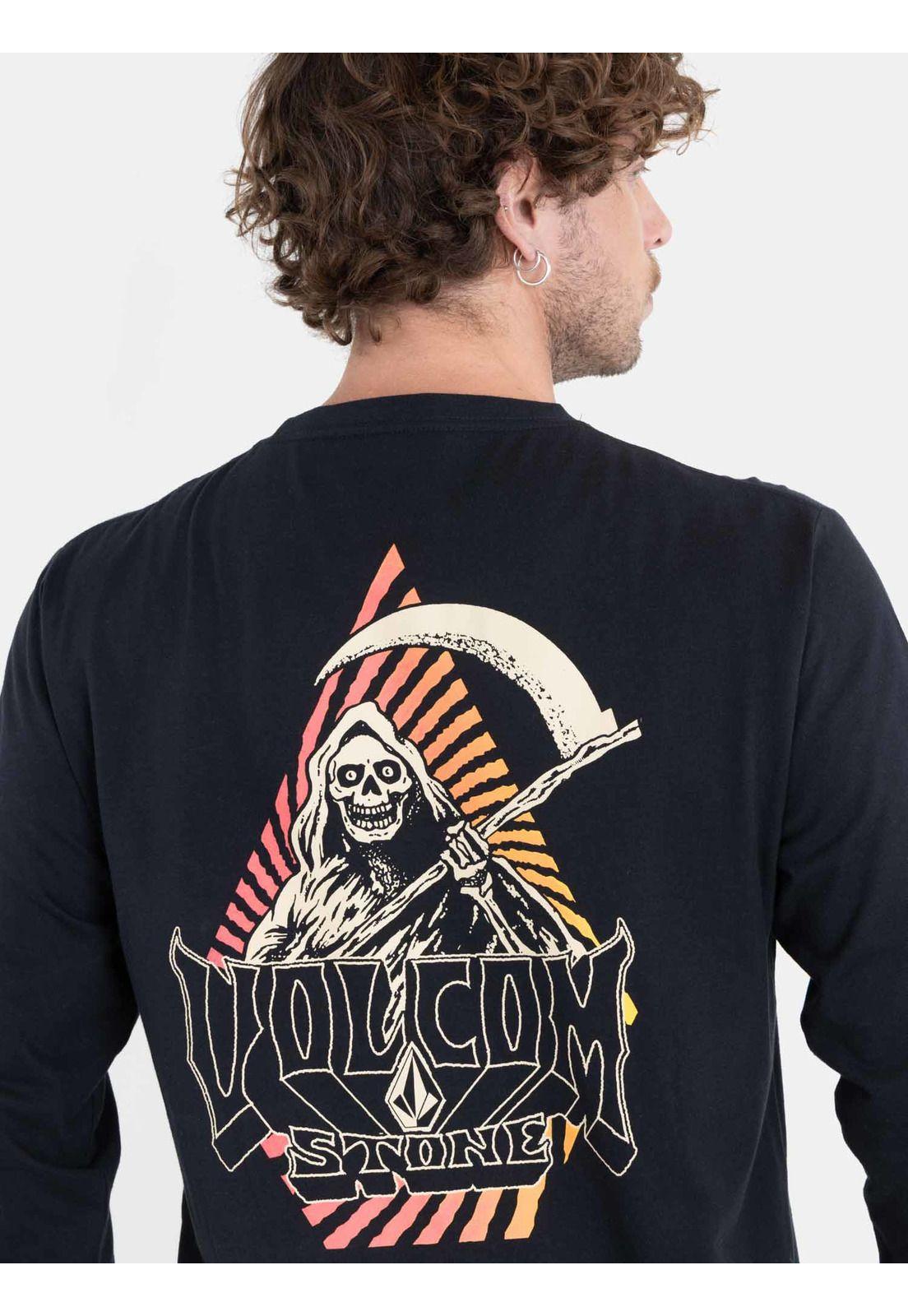 Polera Reaps Ls Tee Negro Hombre Volcom-2