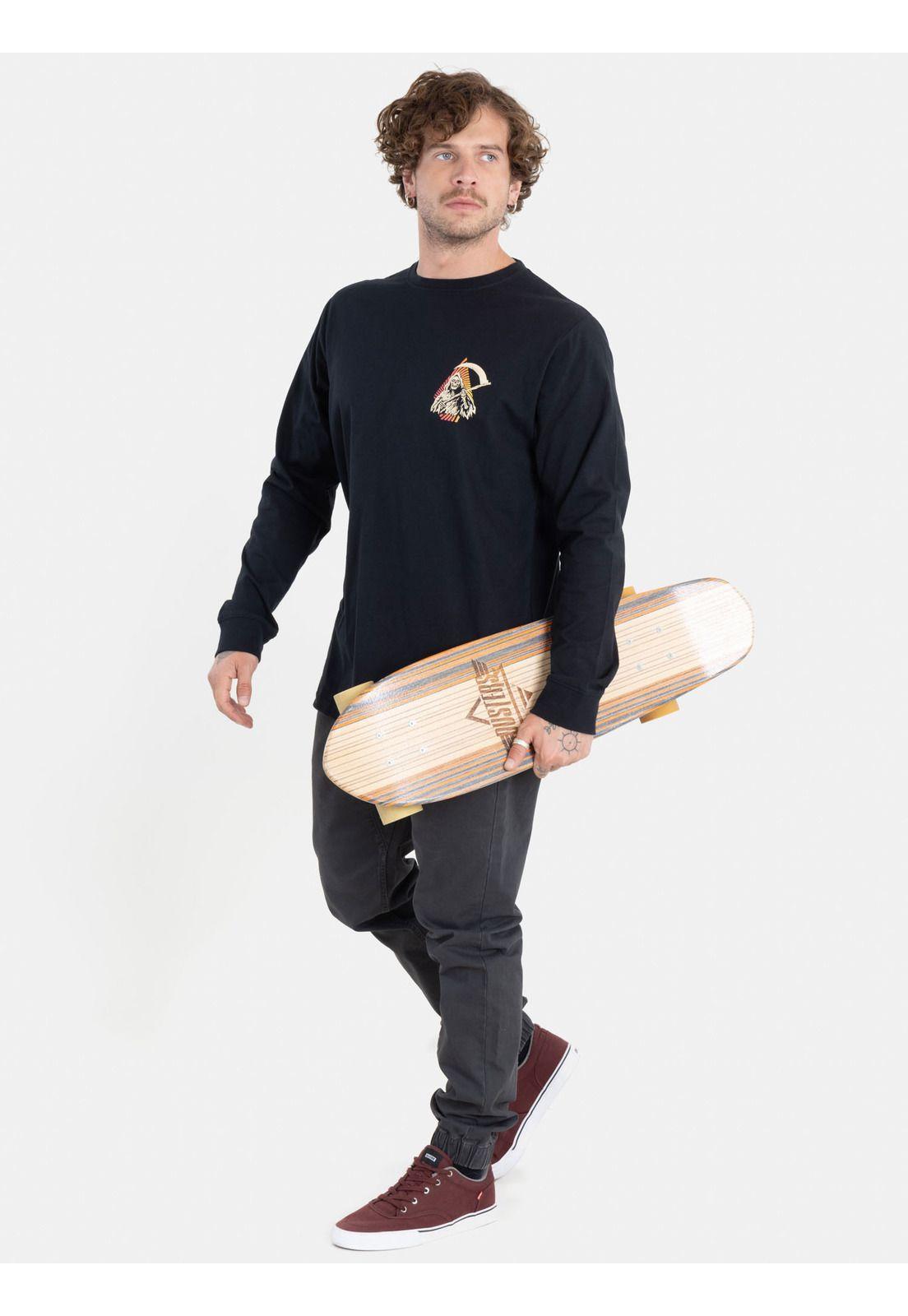 Polera Reaps Ls Tee Negro Hombre Volcom-3