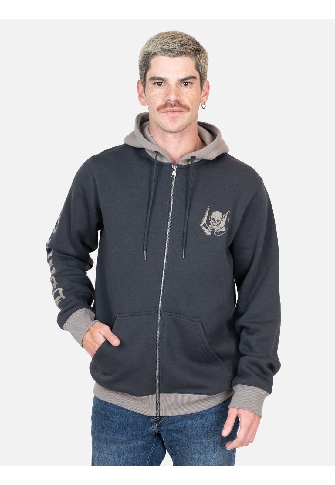Poleron Clarity Gris Hombre Volcom-0