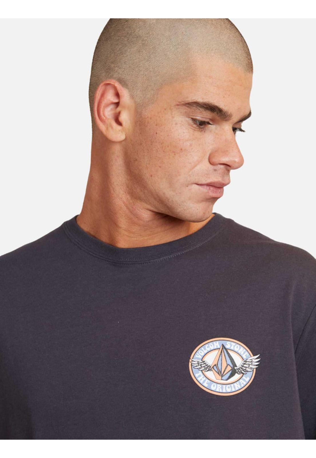 Polera Hiflyer Sst Gris oscuro Hombre Volcom-3