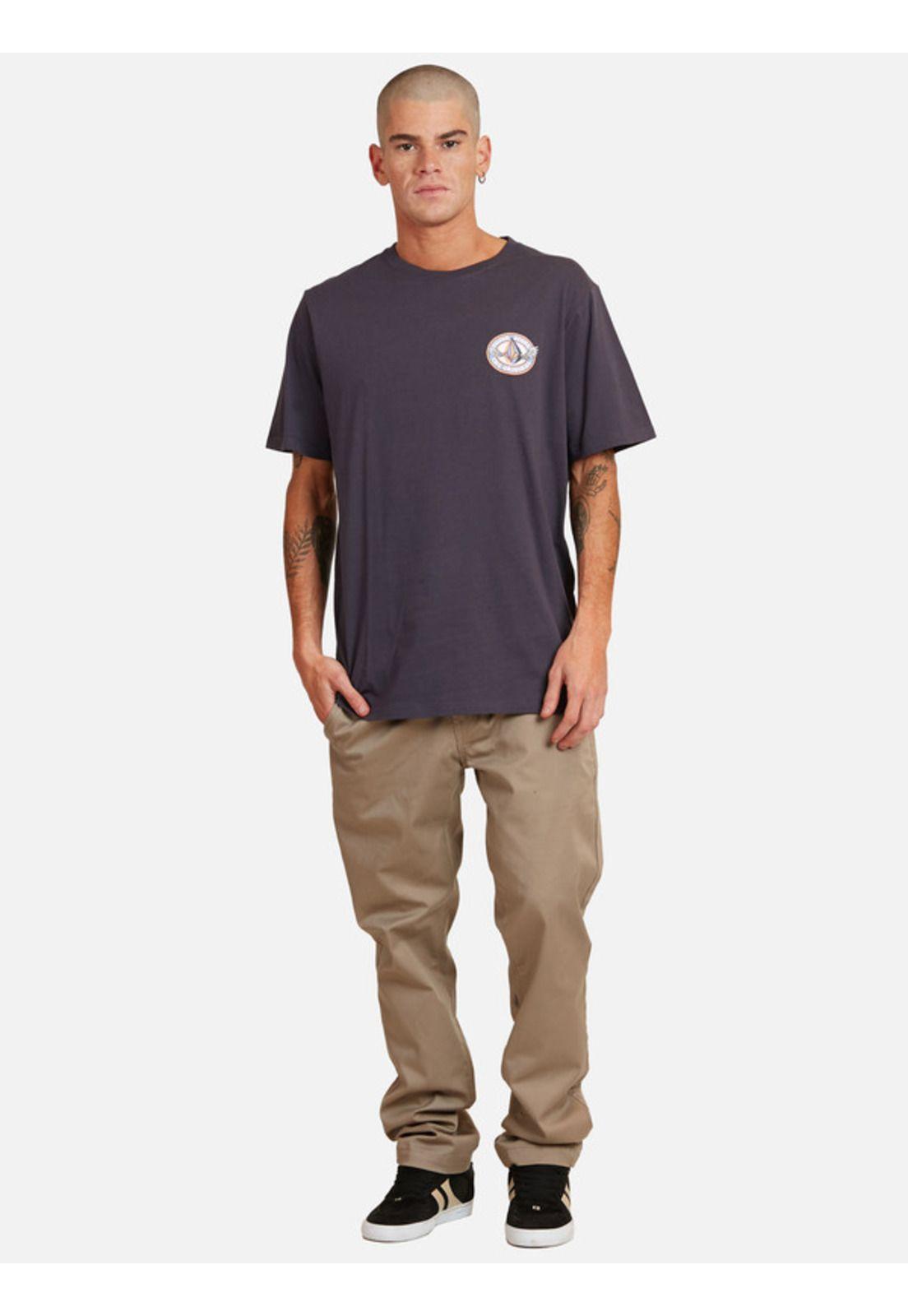 Polera Hiflyer Sst Gris oscuro Hombre Volcom-4