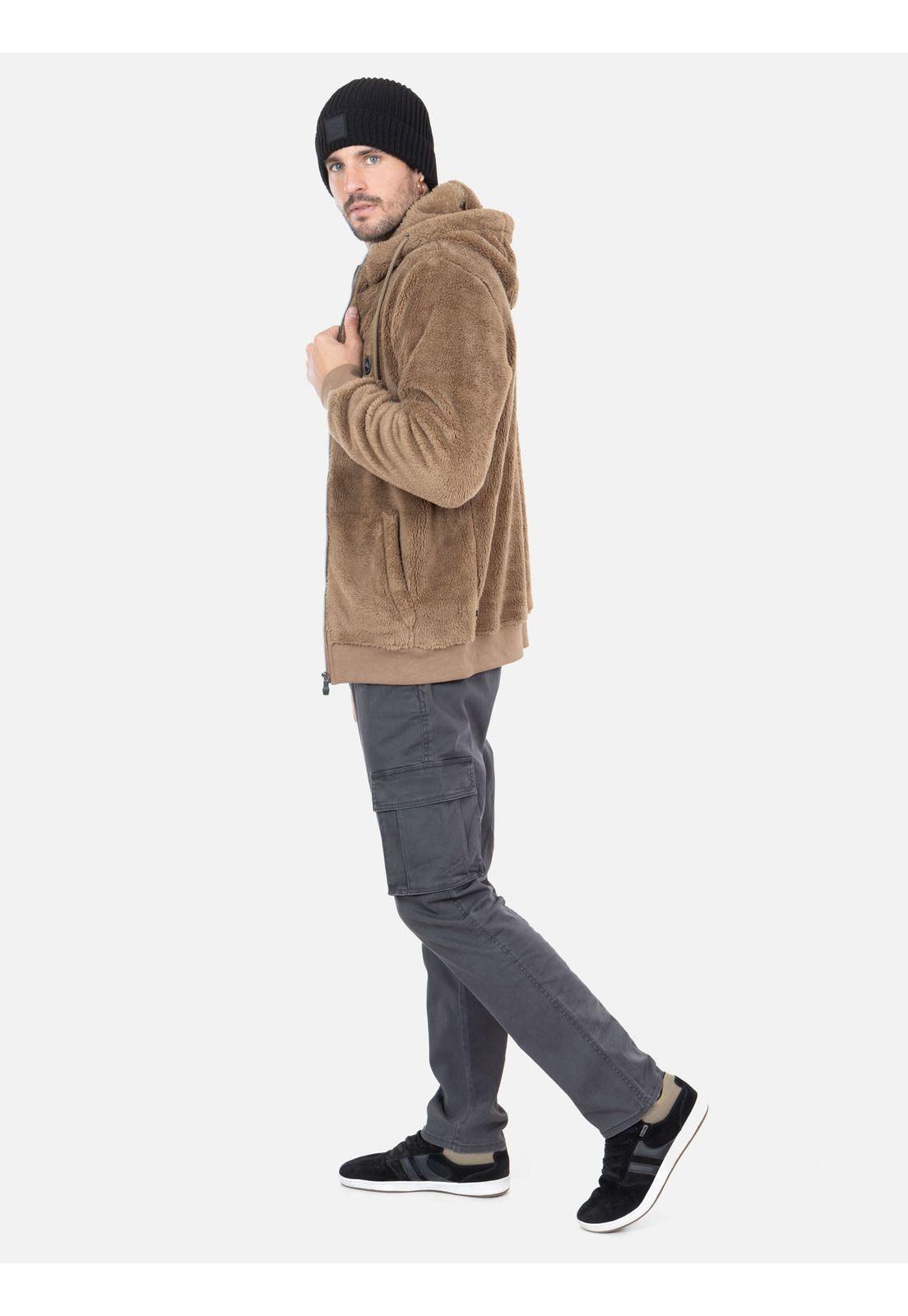 Poleron Crux Khaki Hombre Rusty-3