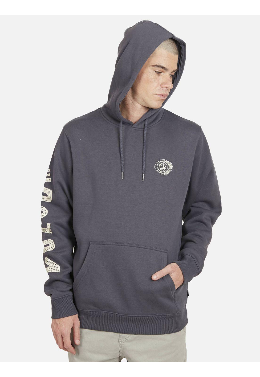 Poleron VLCM CREW Hombre Gris Volcom-0