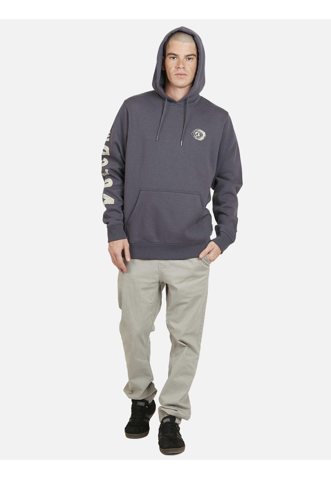Poleron VLCM CREW Hombre Gris Volcom-2