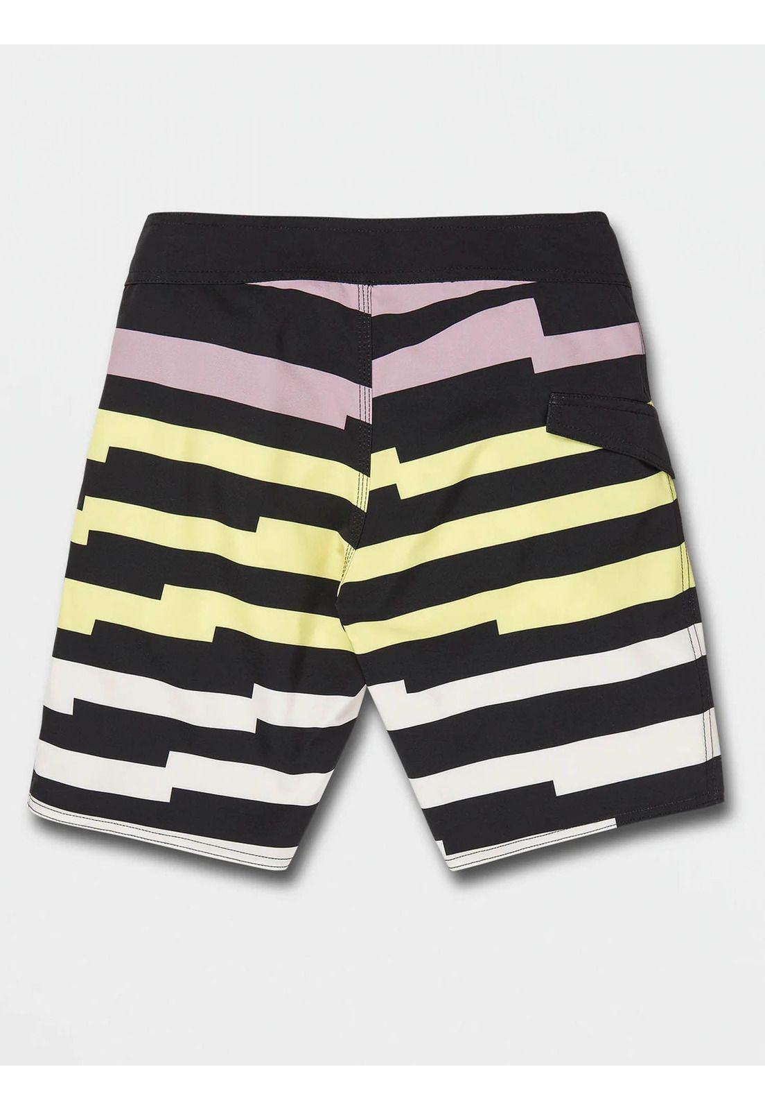 Traje de Baño JUXT QUARTA MOD Juvenil Negro Volcom-1