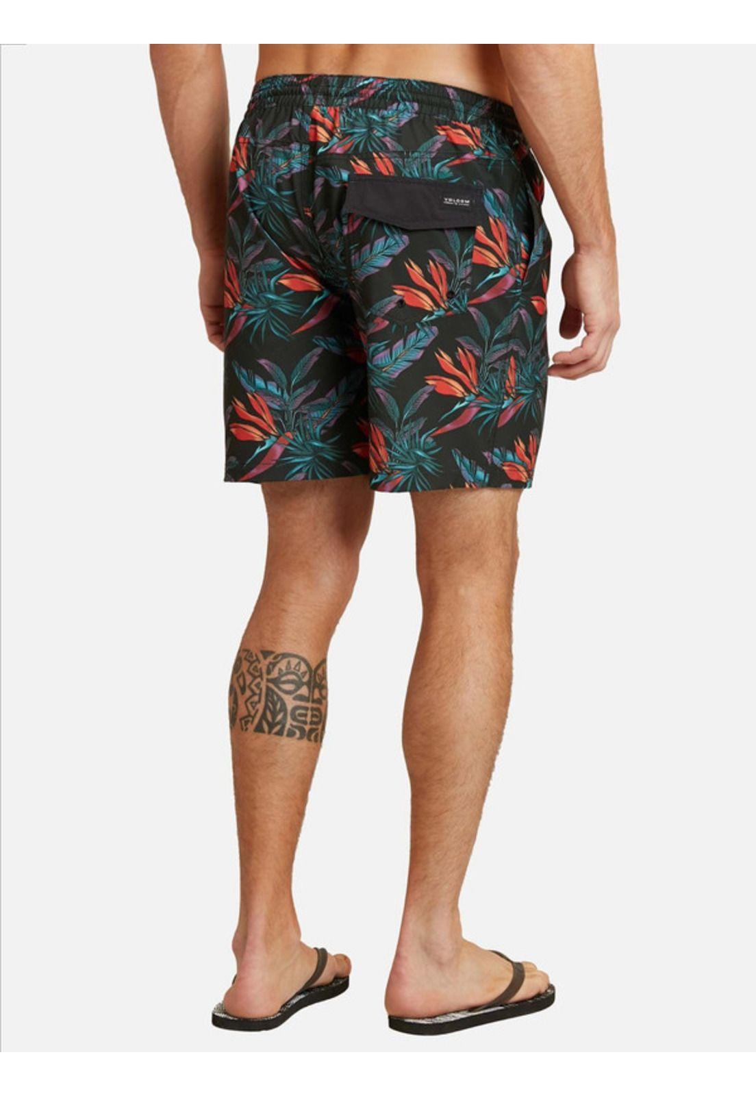 Traje De Baño Birds Of Perey Trunks Multicolor Hombre Volcom-1