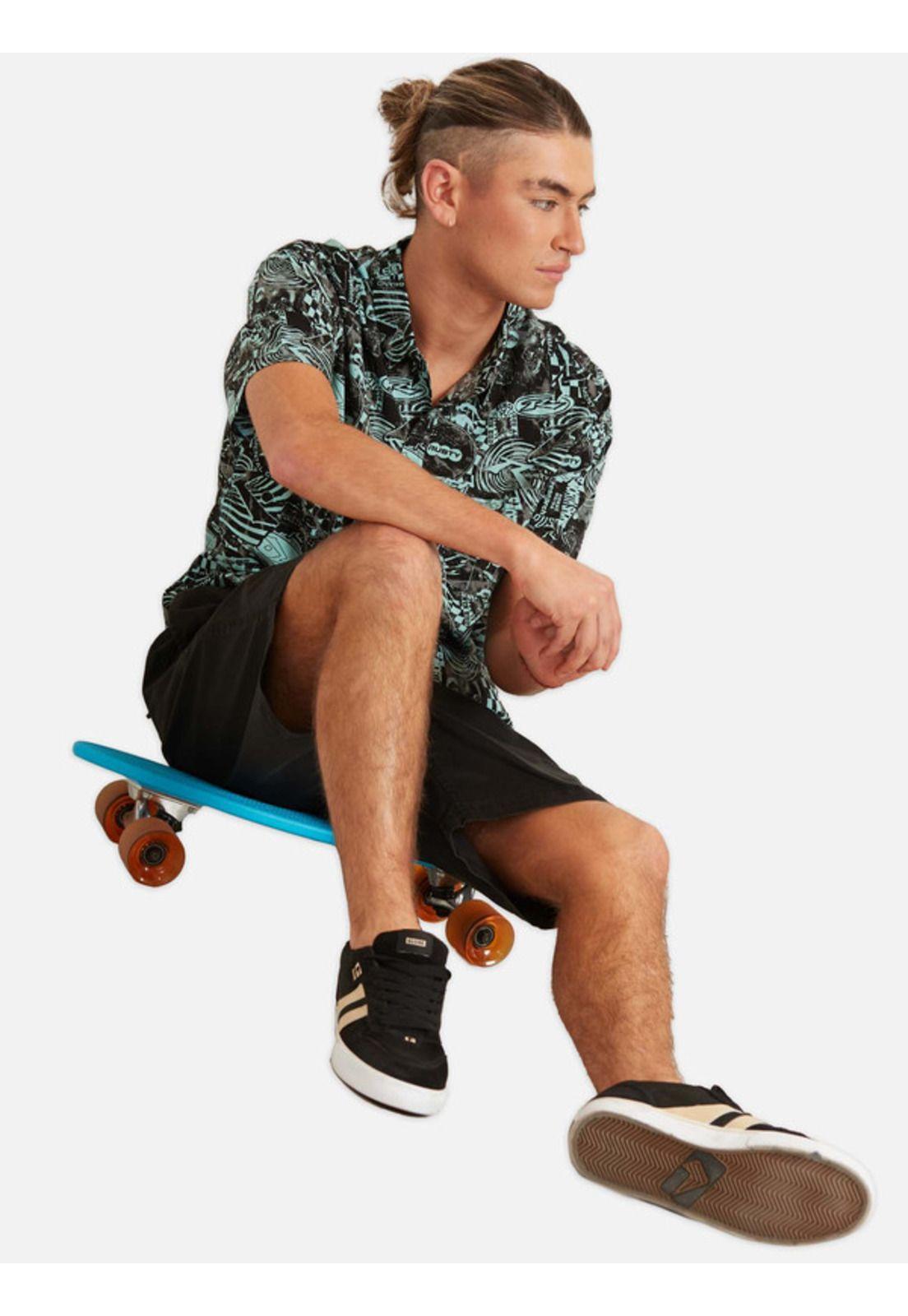 Camisa Coastal Charisma Multicolor Hombre Rusty-4