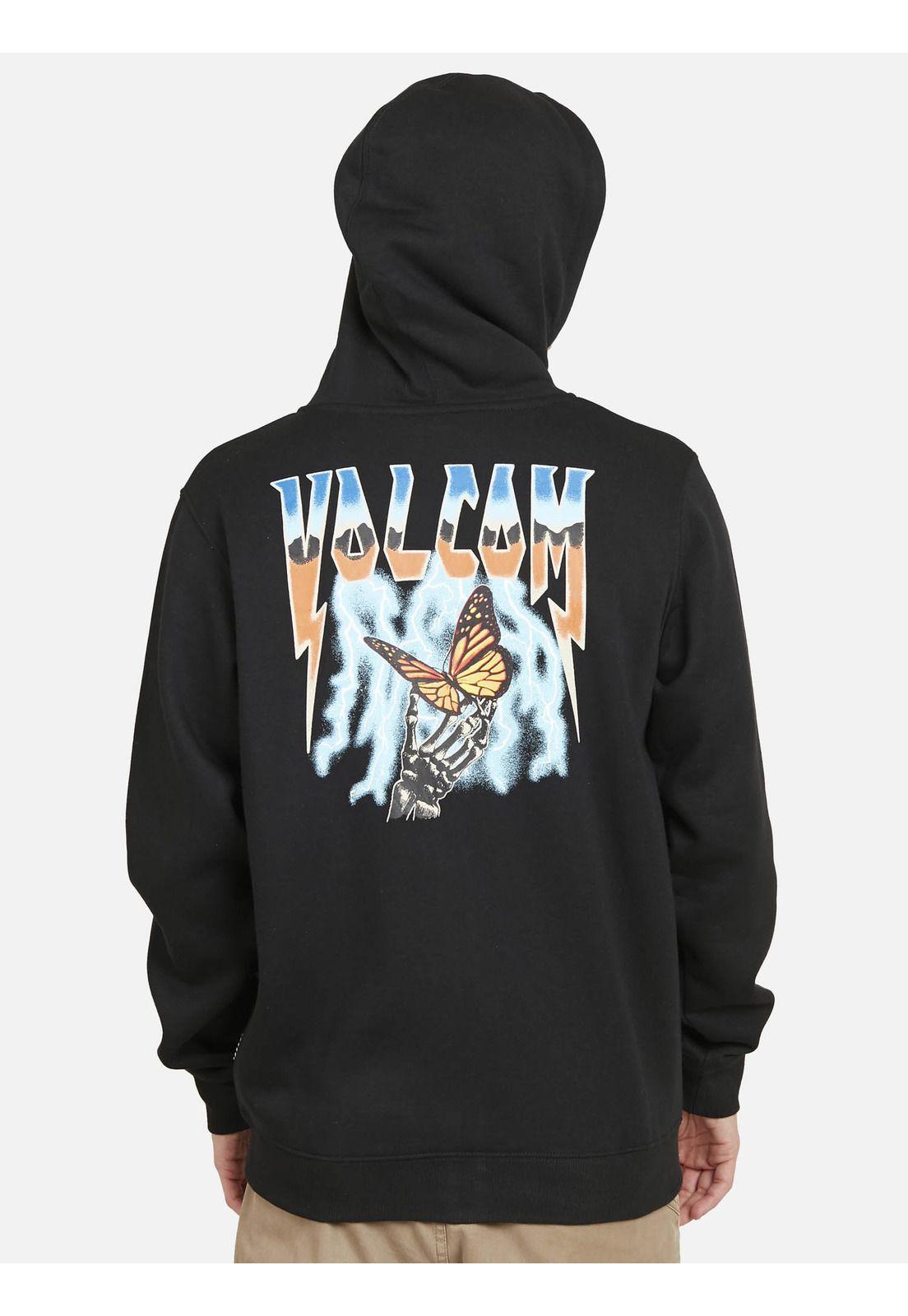 Poleron VLCM BUTTERFLY. Hombre Negro Volcom-1