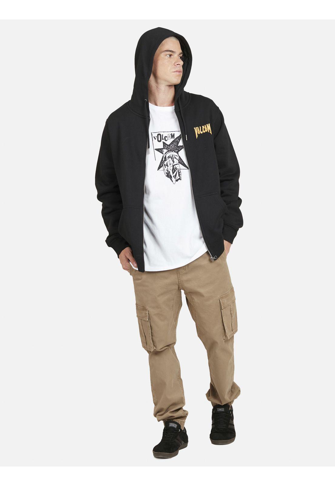 Poleron VLCM BUTTERFLY. Hombre Negro Volcom-2