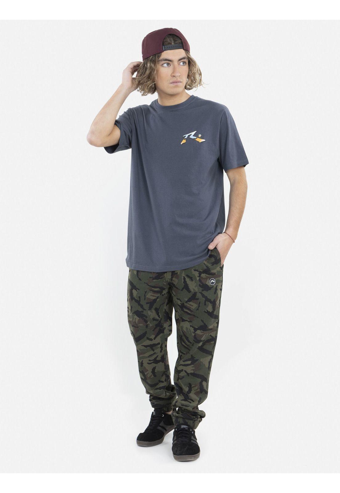 Polera Rusty theory SS tee Hombre Gris Rusty-2