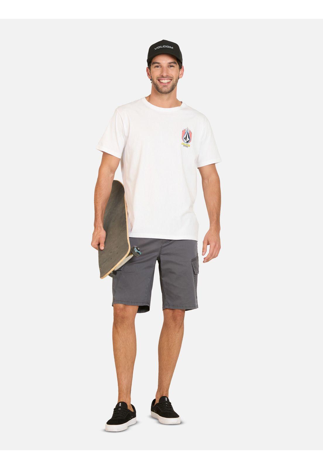 Bermuda Jogger Frame Gris Hombre Volcom-3