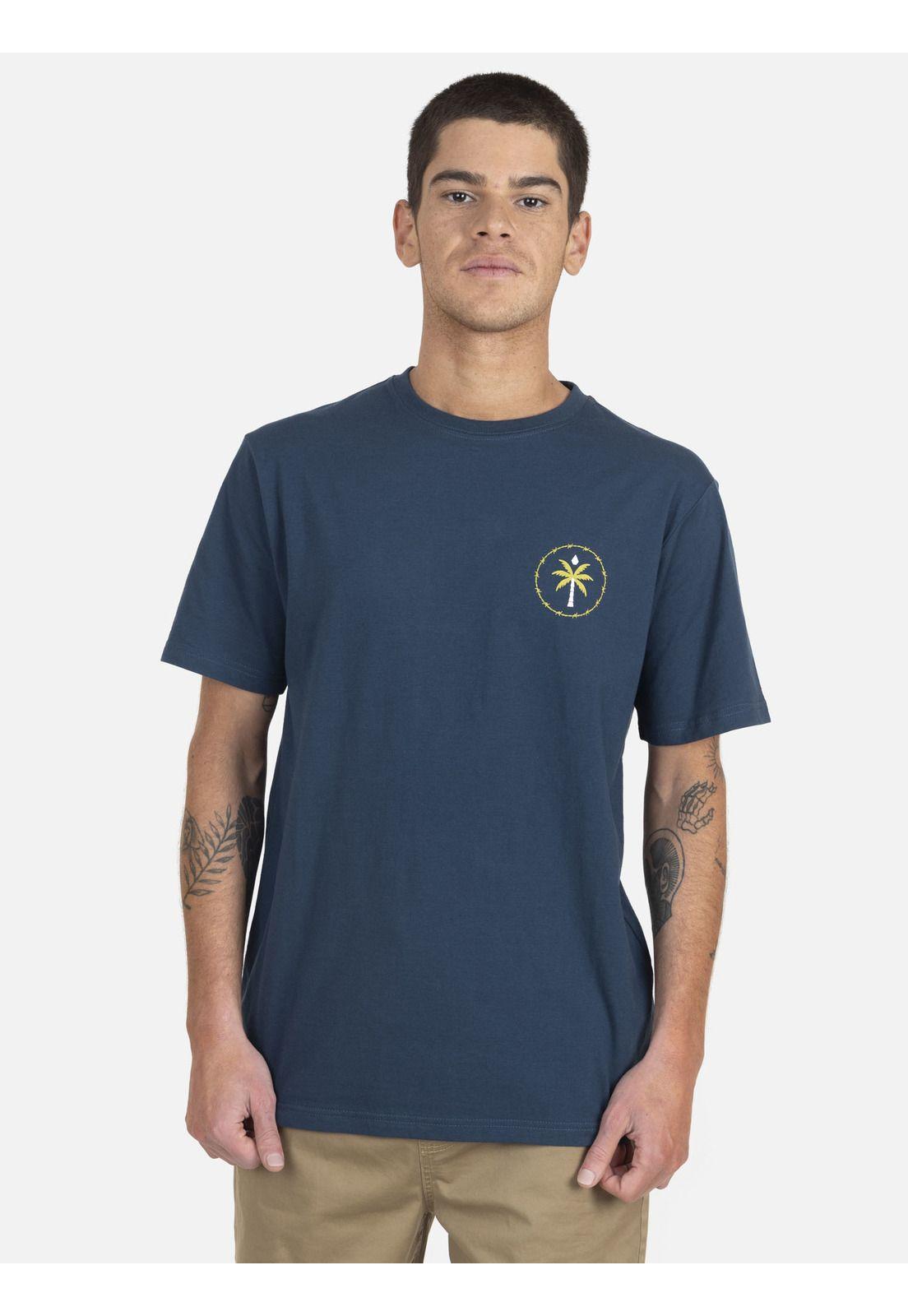 Polera M/C Básica Hombre 7P104-MV22 Azul Marino Volcom-0