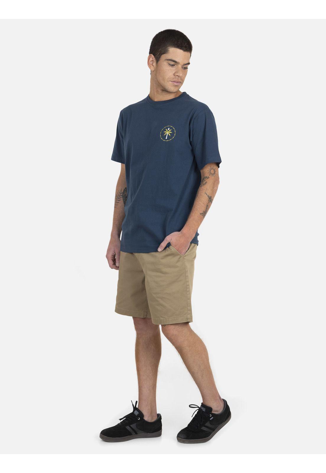 Polera M/C Básica Hombre 7P104-MV22 Azul Marino Volcom-3