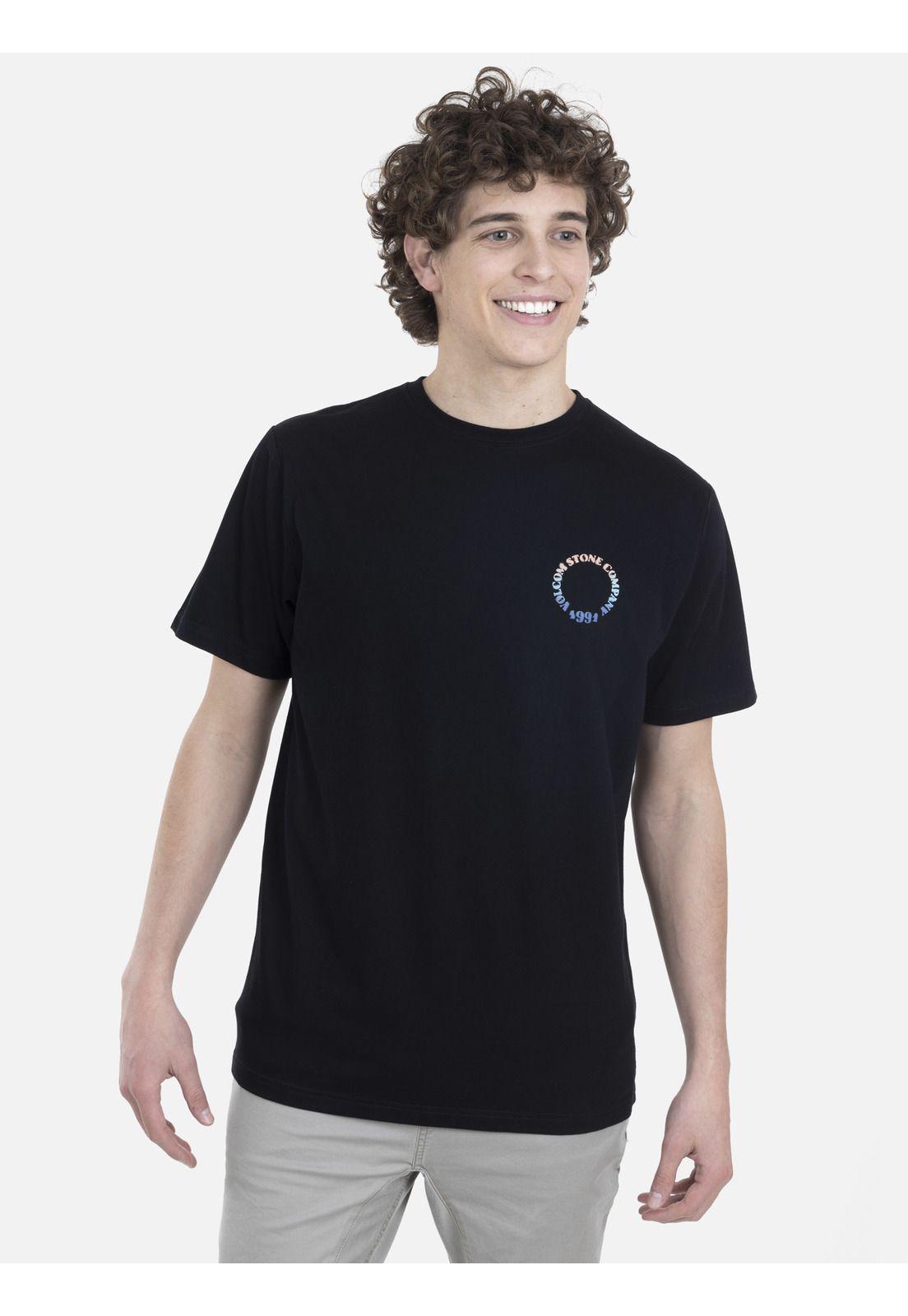 Polera M/C Básica Hombre 7P119-MV22 Negro Volcom-0