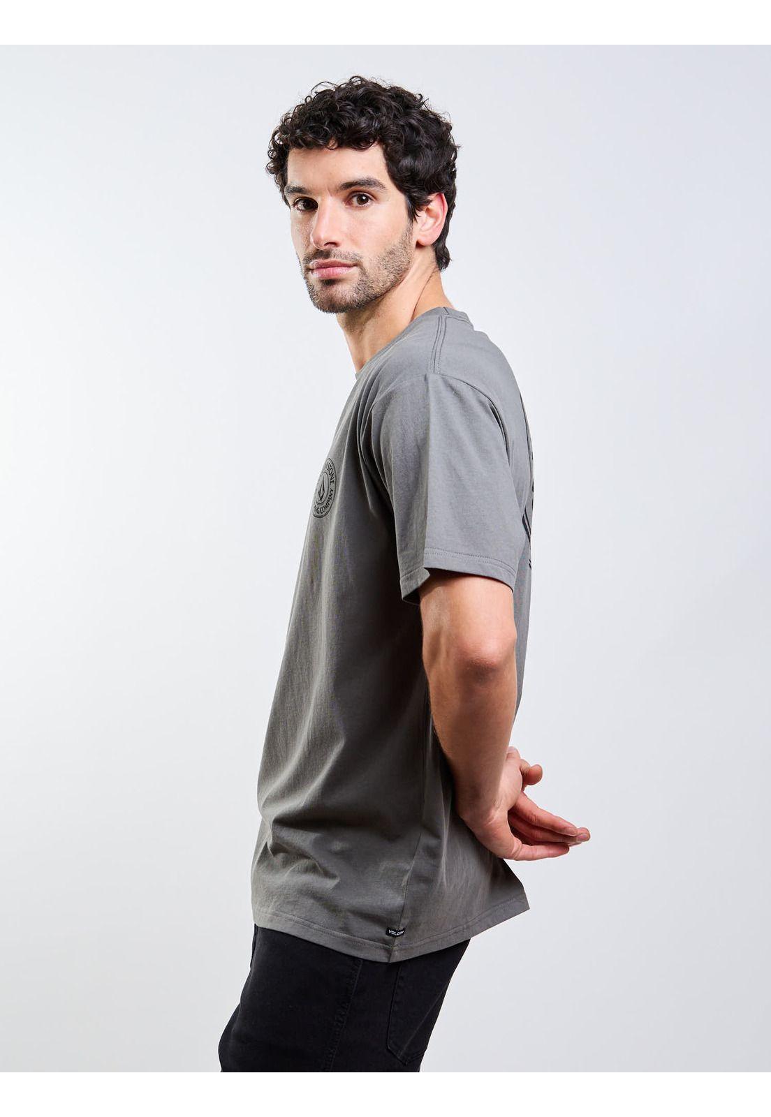 Polera MC Drain You Verde Hombre Volcom-2