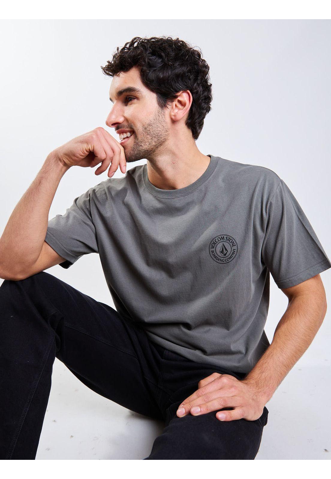 Polera MC Drain You Verde Hombre Volcom-5